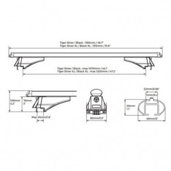 Strešný nosič Kia Ceed (CD) SportsWagon (od 2018) Tiger Silver