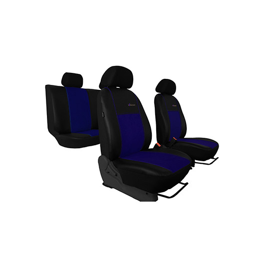 Poťahy pre SUZUKI VITARA (1988-2004) Exclusive Alcantara (Alcantara-koža) modrá (vyp)