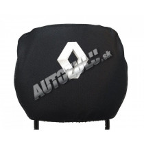 Poťah na hlavovú opierku-čierna Renault 2 ks