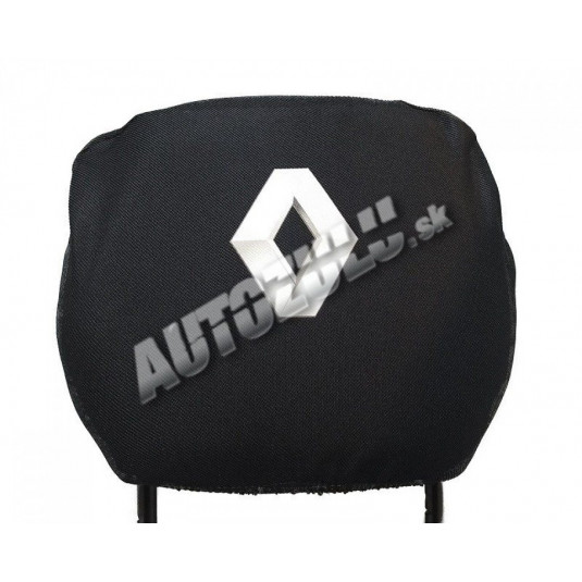 Poťah na hlavovú opierku-čierna Renault 2 ks