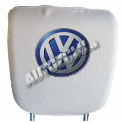 Poťah na hlavovú opierku-biela Volkswagen 2 ks