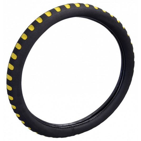 Poťah volantu penový, žltý 37-39cm