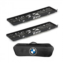 2x podložky ŠPZ  a taška BMW - sada