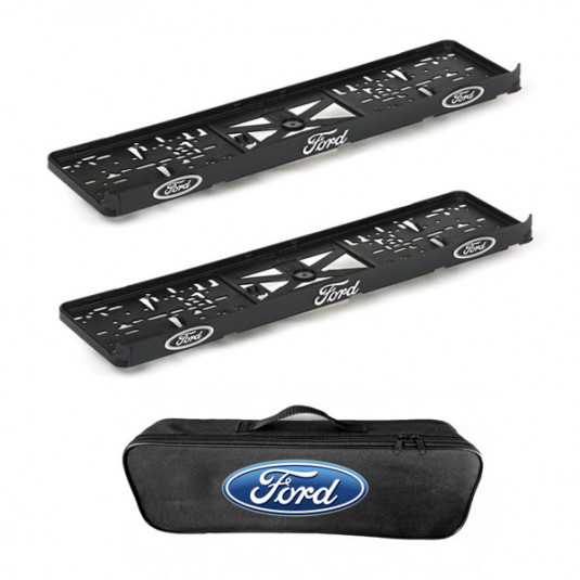 2x podložky ŠPZ  a taška FORD - sada