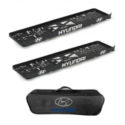 2x podložky ŠPZ  a taška HYUNDAI - sada