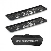 2x podložky ŠPZ  a taška CHEVROLET - sada