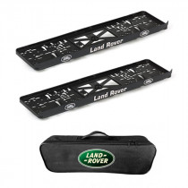 2x podložky ŠPZ  a taška LAND ROVER - sada