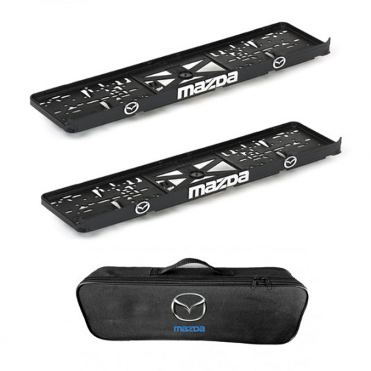 2x podložky ŠPZ  a taška MAZDA - sada