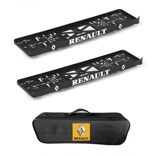 2x podložky ŠPZ  a taška RENAULT- sada