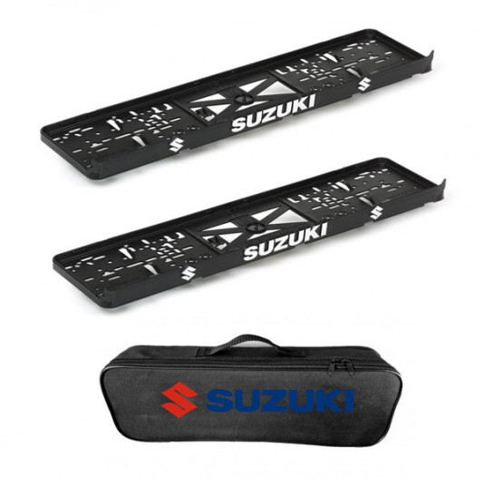 2x podložky ŠPZ  a taška SUZUKI- sada