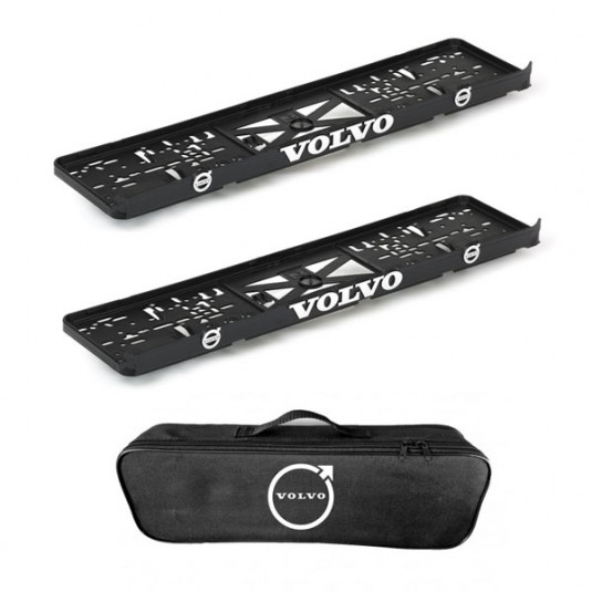 2x podložky ŠPZ  a taška VOLVO- sada