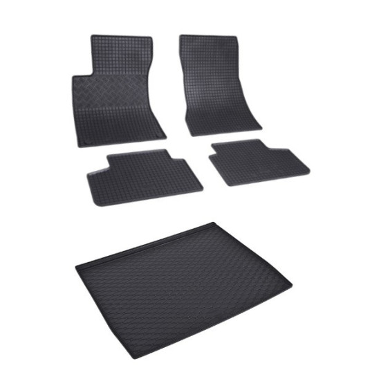 Rohože a vanička pre Mercedes GLB 2019- (X247) horná a dolná poloha kufra