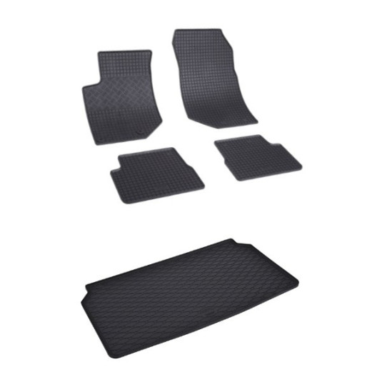 Rohože a vanička pre Opel Mokka 2021- horná a dolná poloha kufra