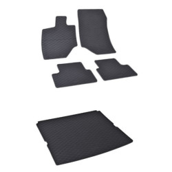 Rohože a vanička pre Peugeot 3008 2024- 2024- horná a dolná poloha kufra