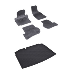 Rohože a vanička pre VOLKSWAGEN Golf VI dojazdové koleso/opravná sada (2008-2012)