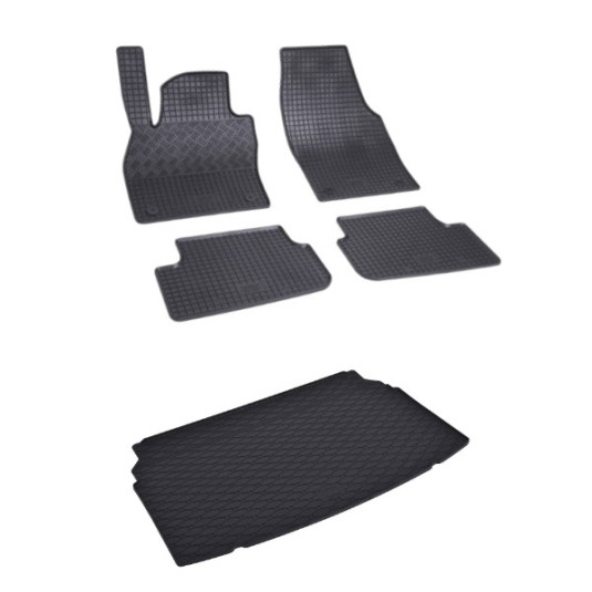 Rohože a vanička pre VOLKSWAGEN Polo HB horná a dolná poloha (od 2017)