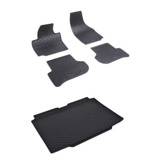 Rohože a vanička pre Škoda Yeti so sadou náradia/s rezervou (od 2009)