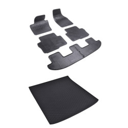 Rohože a vanička pre SEAT Alhambra 7miestne 3.rada sklopná (od 2010)