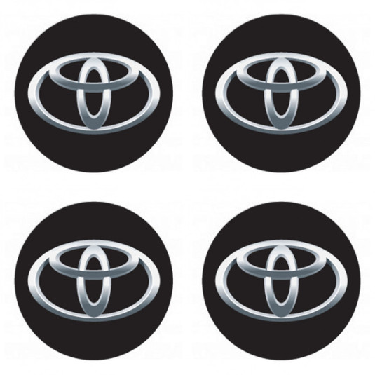 Samolepky živicové 3D TOYOTA 4ks