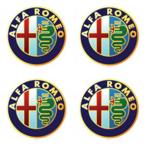 Samolepky živicové 3D ALFA ROMEO 4ks