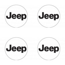 Samolepky živicové 3D Jeep 4ks