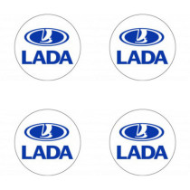Samolepky živicové 3D Lada 4ks