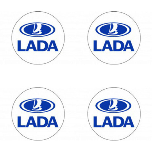 Samolepky živicové 3D Lada 4ks