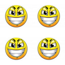 Samolepky živicové 3D Smile 4ks
