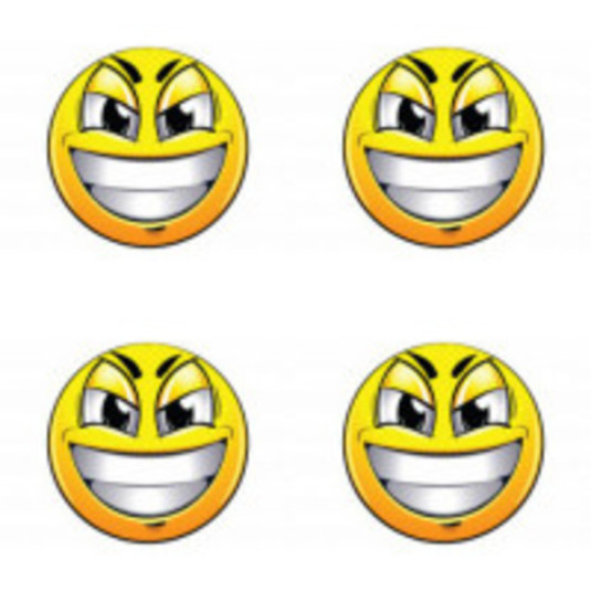 Samolepky živicové 3D Smile 4ks