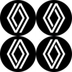 Samolepky živicové 3D RENAULT nové logo 4ks