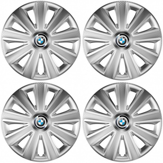 Puklice pre BMW 14 Aviator carbon RC silver