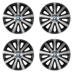 Puklice pre BMW 15 Aviator carbon silver&black