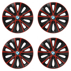 Puklice pre BMW 15 RAPIDE red and black