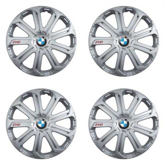 Puklice pre BMW 16 Evo silver
