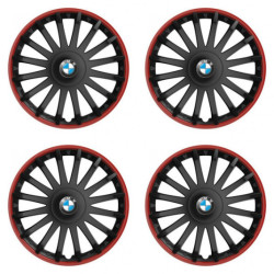 Puklice pre BMW 16 CRYSTAL RO black