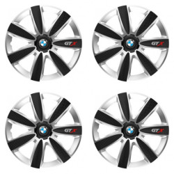 Puklice pre BMW 16 GTX CARBON silver/black