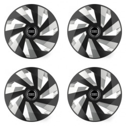 Puklice pre Audi 14 Vector RC black and silver