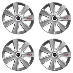 Puklice pre Audi 14 GTX CARBON silver