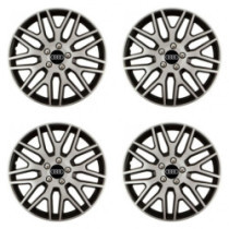 Puklice pre Audi 15 Dakar NC silver and black