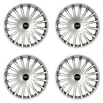 Puklice pre Audi 16 CRYSTAL silver