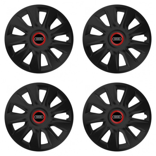 Puklice pre Audi 16 STRATOS RR black
