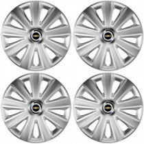 Puklice pre Chevrolet 14 Aviator carbon RC silver