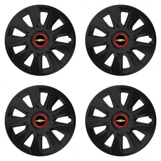 Puklice pre Chevrolet 14 STRATOS RR black