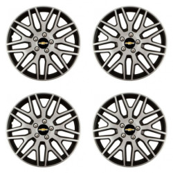 Puklice pre Chevrolet 15 Dakar NC silver and black