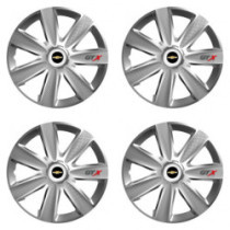 Puklice pre Chevrolet 15 GTX CARBON silver