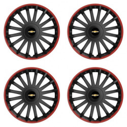 Puklice pre Chevrolet 15 CRYSTAL RO black