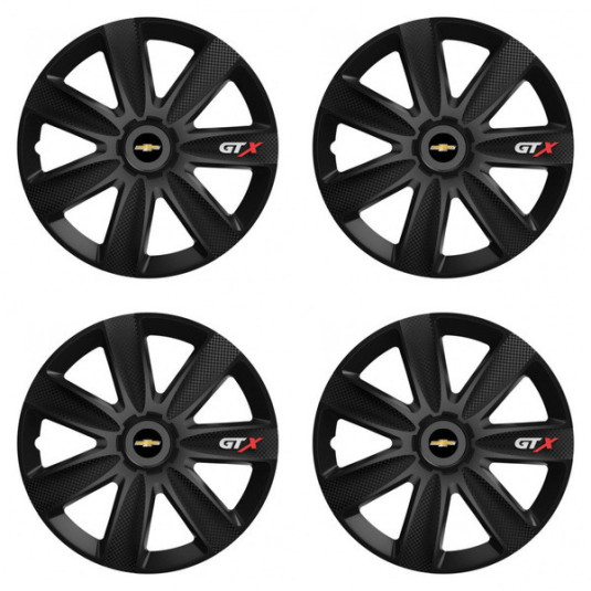 Puklice pre Chevrolet 16 GTX CARBON black