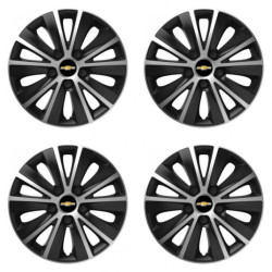 Puklice pre Chevrolet 16 RAPIDE silver and black