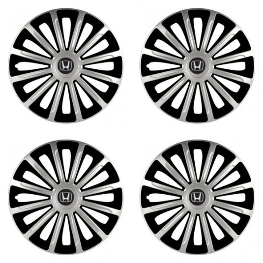 Puklice pre Honda 15 TREND silver and black