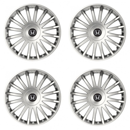 Puklice pre Honda 16 CRYSTAL silver